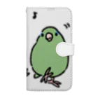 小鳥ハウスの文鳥とマメルリハインコ Book-Style Smartphone Case