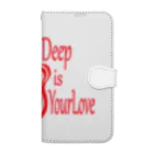 『NG （Niche・Gate）』ニッチゲート-- IN SUZURIのHow Deep Is Your Love（赤） Book-Style Smartphone Case