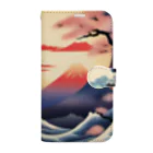 8890の浮世絵 Book-Style Smartphone Case