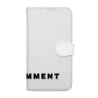 micyorina shopのmicyorina 「NO COMMENT」logo Book-Style Smartphone Case