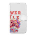 araakii@꧁THE DOGRUN꧂のFLOWER AND SMILE 01 Book-Style Smartphone Case