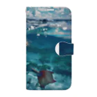 AQUAMETAVERSEのモルジブの大海原で人魚が泳いでいますsanae2074 Book-Style Smartphone Case