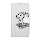 DOG is GOD のスケボー犬ライダー Book-Style Smartphone Case