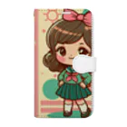 NACJACの制服の女の子 Book-Style Smartphone Case