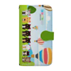 にこねこ【保護猫の保育園】の【リクエスト】にこねこファミリー手帳型スマホケース Book-Style Smartphone Case