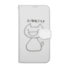 猫沢八郎商店@SUZURIのネコ部員です！ Book-Style Smartphone Case