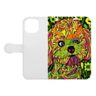 動物絵 Jamanakocic storeの犬 ファッションアイテム Book-Style Smartphone Case:Opened (outside)