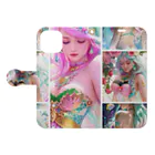 💖宇宙整体♪🌈♪こころからだチャンネル♪💖のhealing move  mermaid REINA Book-Style Smartphone Case:Opened (outside)