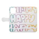 はしくれじゃいSHOPのHAPPYはっぴーハッピー Book-Style Smartphone Case:Opened (outside)