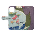 浮世絵ショップ のどぐろ　UKIYOE SHOP NODOGUROの金魚　あつまけんしみたて五節句 / Atsumaken Shimitate Gosekku Book-Style Smartphone Case:Opened (outside)