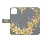 REINA-MAのAurora Petals Book-Style Smartphone Case:Opened (outside)