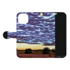 takuSHOP99の夕焼けの雷雲 Book-Style Smartphone Case:Opened (outside)