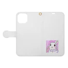 ふわふわうさぎのふわうさちゃん Book-Style Smartphone Case:Opened (outside)