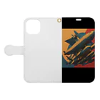 J-BRAVEのSkyaway Book-Style Smartphone Case:Opened (outside)