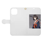 中原ひろふみのSAMURAI女史 Book-Style Smartphone Case:Opened (outside)