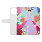 haa-taの花の女王様 Book-Style Smartphone Case:Opened (outside)