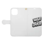 BANETAROのWAR IS OVER_05 手帳型スマホケースを開いた場合(外側)