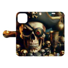 NikuQAIのShadowed Treasures: The Pirate's Legacy Book-Style Smartphone Case:Opened (outside)