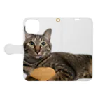 オレはニャン蔵の『猫に小判』オレはニャン蔵 Book-Style Smartphone Case:Opened (outside)