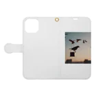 simaenaga234の夕方の鳥 Book-Style Smartphone Case:Opened (outside)