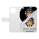 Moss_Moss succulentsのMoss_Moss succulent Book-Style Smartphone Case:Opened (outside)