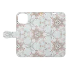 花と万華鏡の#01さくら Book-Style Smartphone Case:Opened (outside)