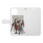 ファンタジー屋の竜獣人の騎士隊長 Book-Style Smartphone Case:Opened (outside)