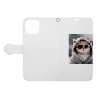 gurasan_nekoのグラサン猫7 Book-Style Smartphone Case:Opened (outside)