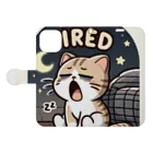 mimikkyu322のTired cat7 다이어리형 폰케이스を開いた場合(外側)