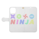 KAPPANGのKAPPANGオリジナルブランド「nimja.spring」 Book-Style Smartphone Case:Opened (outside)