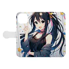 anime1のスーパーアイドルゆいちゃん Book-Style Smartphone Case:Opened (outside)