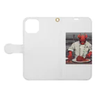 d-design-labのdevil's cookingグッズ Book-Style Smartphone Case:Opened (outside)