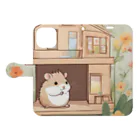 ☆KOKORAY☆のハムりんちゃん Book-Style Smartphone Case:Opened (outside)