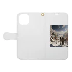 aoicanonのEnchanted Winter Vista Book-Style Smartphone Case:Opened (outside)