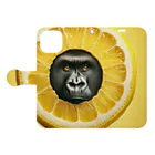 ゴリラショップのThe Mighty Gorilla Lemon  Book-Style Smartphone Case:Opened (outside)