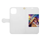meyl29の可愛い女の子 Book-Style Smartphone Case:Opened (outside)