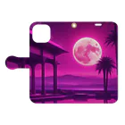 Oreno_37の砂漠の夜空 Book-Style Smartphone Case:Opened (outside)