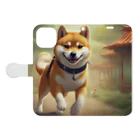 Ricky-Rickyのやんちゃな柴犬 Book-Style Smartphone Case:Opened (outside)