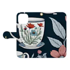 (っ◔◡◔)っ ♥ Le Petit Trésor ♥の花の詩カップ(The Flower Poetry Cup) Book-Style Smartphone Case:Opened (outside)