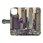 MONAKA DESIGNSの urban landscape Book-Style Smartphone Case:Opened (outside)