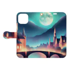 yh1235の綺麗な夜景 Book-Style Smartphone Case:Opened (outside)