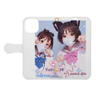 midori_kawaのYuki&JK セーラー服コラボ 夢をつかみ取れ❗️ Book-Style Smartphone Case:Opened (outside)