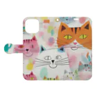 F2 Cat Design Shopのbeloved cats 002 Book-Style Smartphone Case:Opened (outside)