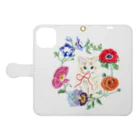 mitsuami_witchのSpring flower&Cat Book-Style Smartphone Case:Opened (outside)