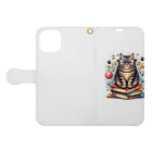 Akiraの猫 Book-Style Smartphone Case:Opened (outside)