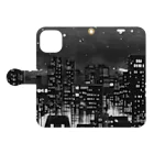 MEGROOVEの都会の夜景🏙 Book-Style Smartphone Case:Opened (outside)