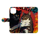 OSV.DEAR.XXX のking of the cat world Book-Style Smartphone Case:Opened (outside)