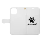 Super_BluemoonのLife is Great !　素晴らしき人生2 Book-Style Smartphone Case:Opened (outside)