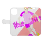 JAPAすぷのwomen’s soccer スターフォワード Book-Style Smartphone Case:Opened (outside)