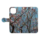 haru-dei-の桜 Book-Style Smartphone Case:Opened (outside)